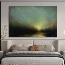 Load image into Gallery viewer, Abstract Landscape Painting on Canvas - “Mystic Glow” DKH777
