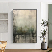 Load image into Gallery viewer, Large - Scale Misty Abstract Landscape Art for Meditation Room & Dreamy Bedroom LargeART0528