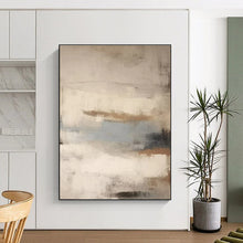 Load image into Gallery viewer, Soft Neutral Abstract Art – Perfect for Minimalist Bedroom & Calm Office Waiting Room LargeART0705