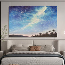 Load image into Gallery viewer, Starry Sky Landscape Abstract Painting for Nature - Lover’s Bedroom & Cosy Reading Nook DKH114