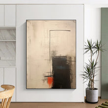 Load image into Gallery viewer, Oversized Abstract Geometric in Neutrals Art for Minimalist Home Office & Stylish Hallway LargeART0527
