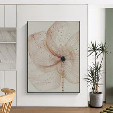 Load image into Gallery viewer, Beige - Toned Delicate Flower Abstract Art, Ideal for Feminine Boudoir & Calming Yoga Studio LargeART1926