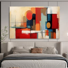 Load image into Gallery viewer, “Geometric Abstraction” - Abstract Acrylic with Bold Shapes and Colors, For Office and Modern Living Room DLZ219