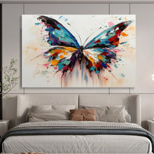 Load image into Gallery viewer, Colorful Palette Knife Butterfly Abstract acrylic painting DLZ054
