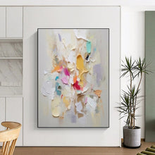 Load image into Gallery viewer, “Colorful Vertical Burst” Abstract Impasto Painting on Canvas, Dynamic Decor DKH973