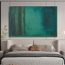 Load image into Gallery viewer, Gradient Teal Abstract Painting on Canvas - “Deep Calm” DKH615