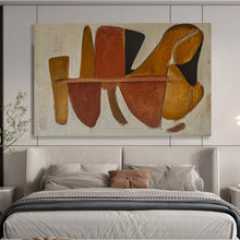 Load image into Gallery viewer, Abstract Shapes in Warm Tones - Modern Living Room or Office Art LargeART1492