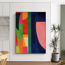 Load image into Gallery viewer, Colorful Geometric Abstract - Great for Playful Kids’ Room & Art Gallery LargeART2369