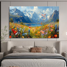 Load image into Gallery viewer, Mountain Meadow Abstract Painting for Nature - Inspired Office & Outdoor - Lover’s Bedroom DKH256