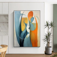 Load image into Gallery viewer, Abstract Expressionist Figure Art, Color - Blended Modern Painting for Creative Studio & Contemporary Living Room LargeART2233
