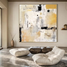 Load image into Gallery viewer, Neutral Geometric Abstract Acrylic Art, Perfect for Office & Dining Area LargeART1035