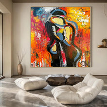 Load image into Gallery viewer, Colorful Abstract Figure Abstract Canvas Painting, Suited for Vibrant Studio & Artistic Living Room LargeART1196