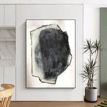 Load image into Gallery viewer, Expressionist Abstract Art, Monochromatic Textured Painting for Modern Gallery Wall & Edgy Studio LargeART2252