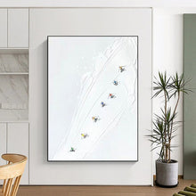 Load image into Gallery viewer, Large - Scale Skiers on Snow Slope Abstract - Ideal for Ski Resort Lodge & Winter Sports Bar LargeART0734