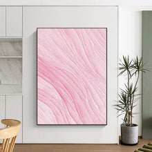 Load image into Gallery viewer, Soft Pink Textured Abstract, Ideal for Minimalist Nursery & Serene Meditation Space LargeART1979