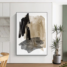 Load image into Gallery viewer, “Lone Cloud Serenity” Abstract Minimalist Painting on Canvas, Whimsical Decor DKH969