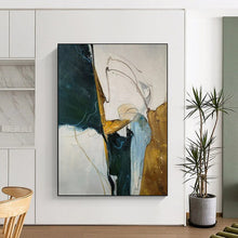 Load image into Gallery viewer, Abstract Painting, Color - Blocked Modern Art - Great for Studio & Creative Space LargeART2336