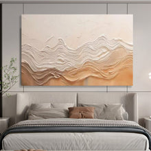 Load image into Gallery viewer, Hand - painted Textured Wavy Relief Acrylic Art for Minimalist Living Room Accents LargeART1695