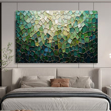 Load image into Gallery viewer, Mosaic - Inspired Abstract Painting on Canvas - “Colorful Mosaic” DKH759