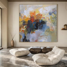 Load image into Gallery viewer, Textured Modern Abstract Art for Industrial - chic Loft & Avant - garde Gallery LargeART0928