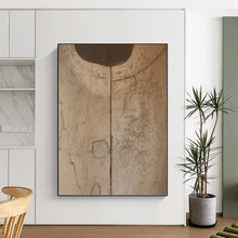 Load image into Gallery viewer, “Brown Abstract Forms” - Minimalist Shapes Art on Canvas DKH1660