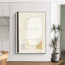 Load image into Gallery viewer, “Simple Line Abstract Forms” - Modernist Abstract Acrylic DTP025