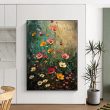 Load image into Gallery viewer, “Wildflower Meadow” - Impressionistic Floral Art on Canvas DKH1554