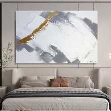 Load image into Gallery viewer, Gold Accent Abstract - Luxe Dining Room Art LargeART1568