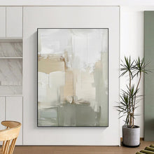 Load image into Gallery viewer, Large - Scale Neutral Tones Abstract Art for Bedroom & Wellness Retreat LargeART0438