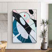 Load image into Gallery viewer, Geometric Abstract with Soft Tones - Great for Minimalist Home Office & Modern Gallery LargeART2385
