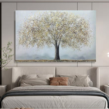 Load image into Gallery viewer, Golden Tree Impasto - Elegant Living Room Art LargeART1526