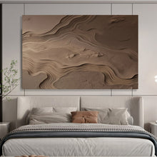 Load image into Gallery viewer, Textured Beige Sand Dunes Abstract acrylic painting DLZ095