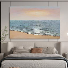 Load image into Gallery viewer, Textured Seashore: Tactile Coastal Abstract Large - Scale Hand - painted Abstract Acrylic Art DLZ184