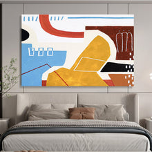Load image into Gallery viewer, Vibrant Color - Block Abstract Painting on Canvas DKH566