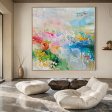 Load image into Gallery viewer, Dreamy Floral Abstract Canvas Painting, Great for Bohemian Nursery & Garden - Themed Lounge LargeART1180