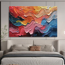 Load image into Gallery viewer, Colorful Swirl “Vibrant Rhythm” Painting on Canvas, Abstract Expression Art DKH823