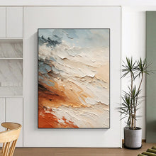 Load image into Gallery viewer, Hand - painted Generous - sized Multi - Tone Textured Abstract Acrylic Art for Rustic Dining Rooms LargeART0080