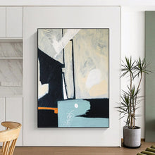 Load image into Gallery viewer, Monochrome Abstract with Pops of Color - Perfect for Modern Dining Room & Art - Filled Library LargeART2378