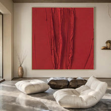 Load image into Gallery viewer, Red Textured Veins Acrylic Art, Suited for Modern Art Gallery & Bold Dining Room LargeART1071