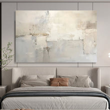 Load image into Gallery viewer, Light - Hued Abstract Minimalist Painting on Canvas - “Whispered Calm” DKH624