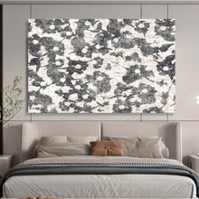 Load image into Gallery viewer, Monochrome Floral Pattern - Chic Living Room or Bedroom Art LargeART1491