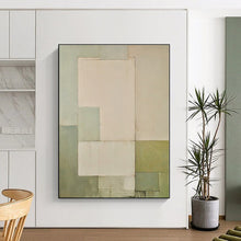 Load image into Gallery viewer, Oversized Pastel Geometric Abstract Art for Scandinavian Bedroom & Minimalist Gallery LargeART0399