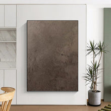 Load image into Gallery viewer, “Textured Neutral Abstraction” - Brown, Grey Abstract Art on Canvas DKH1116