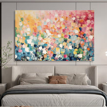 Load image into Gallery viewer, Colorful Dots Abstract Landscape Large - scale acrylic painting DLZ161