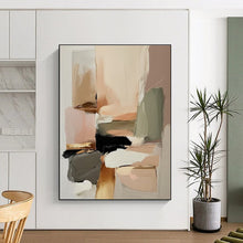 Load image into Gallery viewer, Large Soft Color Block Abstract - Great for Bohemian Bedroom & Wellness Studio LargeART0736