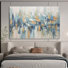 Load image into Gallery viewer, Abstract Cityscape Textured Painting on Canvas - “Urban Rhythm” DKH685