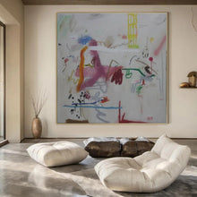 Load image into Gallery viewer, Colorful Abstract Chaos Painting - Perfect for Trendy Café & Artistic Studio Loft LargeART1409