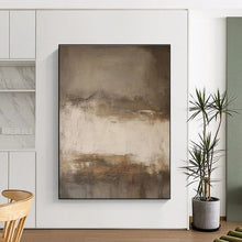 Load image into Gallery viewer, Weathered Neutral Abstract Art – Great for Rustic Farmhouse Entryway & Timeless Art Gallery LargeART0712