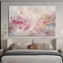 Load image into Gallery viewer, Soft Pink Blossom Burst Abstract Painting on Canvas DKH533
