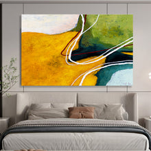 Load image into Gallery viewer, Color - Swirl Geometric Abstract Painting on Canvas DKH551